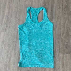 Lululemon Turquoise Swiftly Tech Racerback Tank
